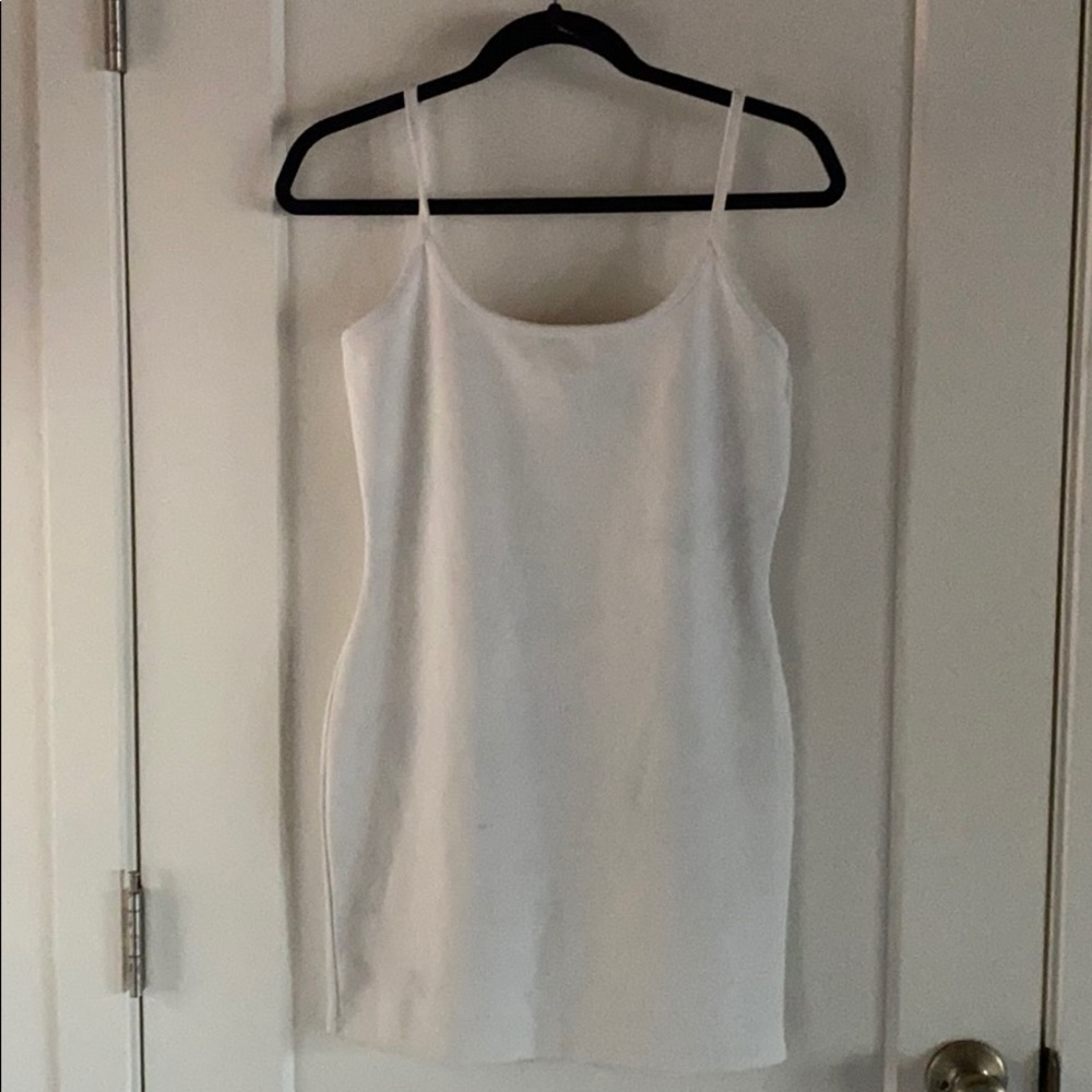 white nasty gal body con dress